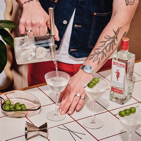 Filthy Martini Gin Cocktail Recipe - Beefeater Gin