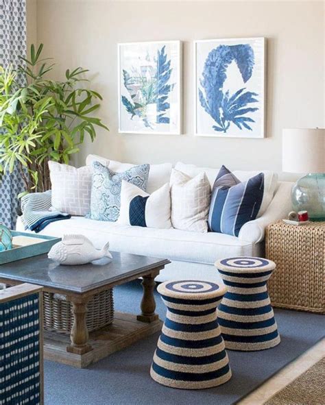 37 Elegant Coastal Themed Living Room Decorating Ideas | Elegant living ...