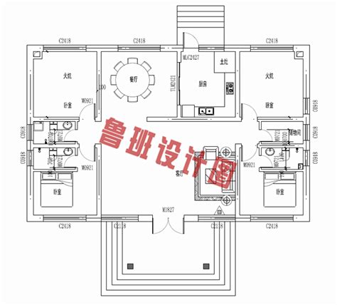 经济实惠的农村6万元一层小别墅图，养老房首选！_建房知识_鲁班设计图纸官网