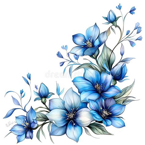 Clipart Blue Flower