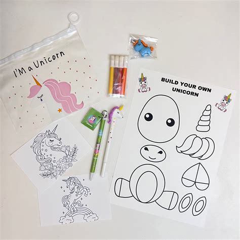 Unicorn Activity pack Personalised - Children's Activity Pack Pre-Fill ...