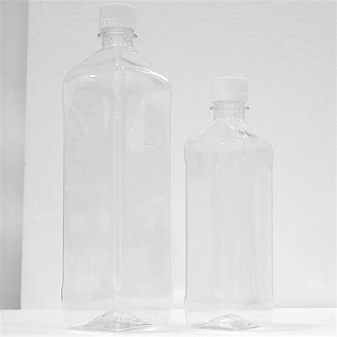 Patco Pharma 1000ml PP Plastic Transparent Multi-Use Square Juice Bott ...