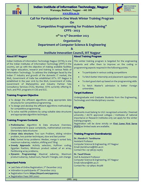 Training brochure 1699277759 - Indian Institute of Information ...