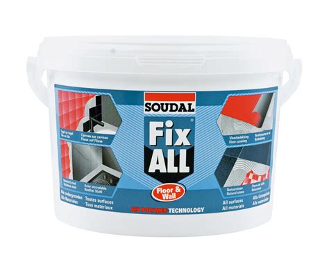 FIXALLFLOORWALLW - Fix All Floor & Wall Adhesive White 4KG Tub