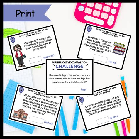 Grade 4 Additive or Multiplicative Comparison Word Problems 的图像结果