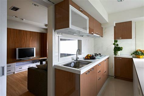 69平方米乐活好宅厨房与客厅装修效果图_太平洋家居网图库