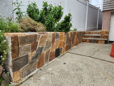 Faux Stone Retaining Wall