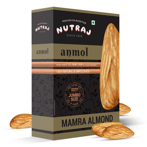 Nutraj Anmol 500g Mamra Almond Kernel | Premium Badam Giri | Real Nuts ...