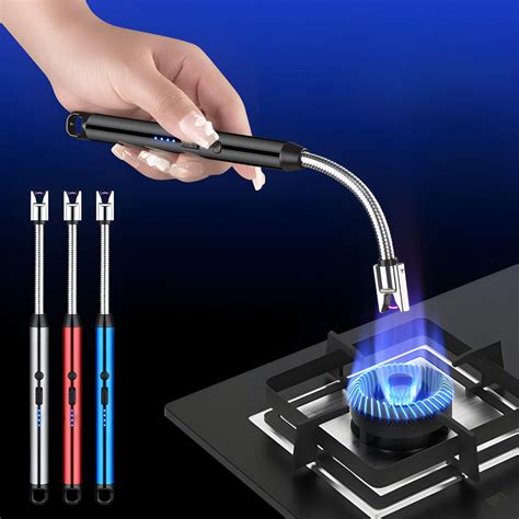 Rechargeable Electric Gas Lighter | USB Charging | Flexible Neck | Win ...