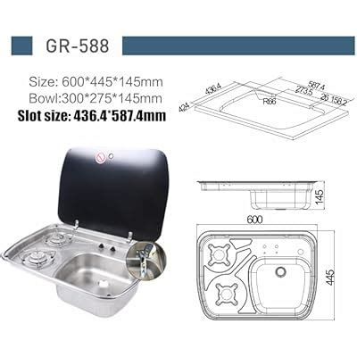 Buy Frederimo Gas Camping Stove, 2 Burners Boat Caravan RV Camper LDG ...