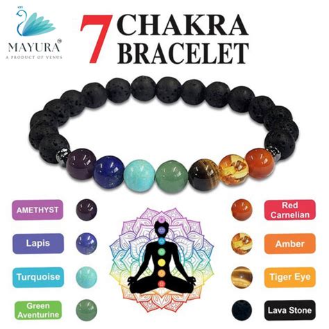 7 chakra bracelet | seven chakra stone bracelet | 7 chakra healing ...