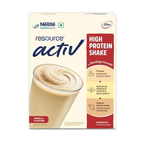 Buy Nestle Resource Activ High Protein Vanilla Flavour Powder, 400 gm ...