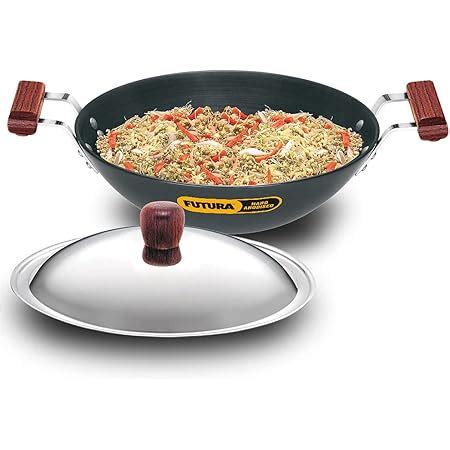 Buy Hawkins Futura 4 Litre Deep Fry Pan, Hard Anodised Kadai with ...