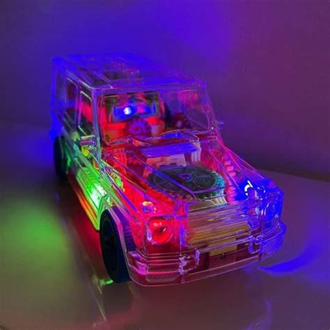 Globular Transparent Mechanical SUV Jeep Car Toy - Transparent ...
