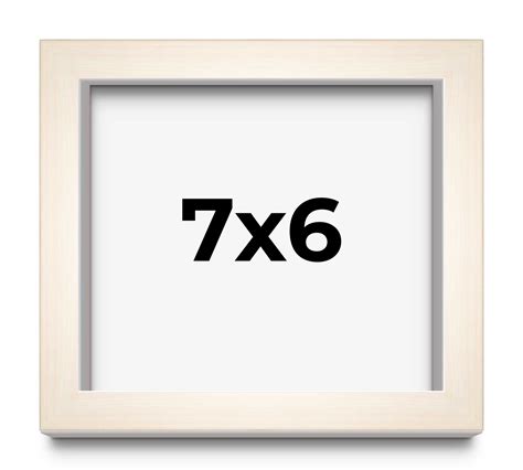7x6 Frame White Wheat Solid Wood Picture Frame | Moulding Width 0.75 ...