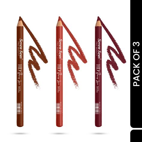 Seven Seas HD Sharp Line Lip Liner | Long lasting and Waterproof (Pack ...