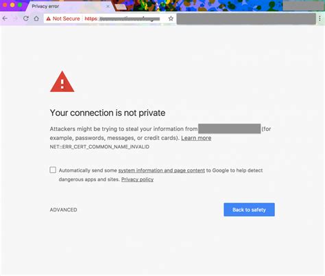 Google Website Privacy Error 的图像结果