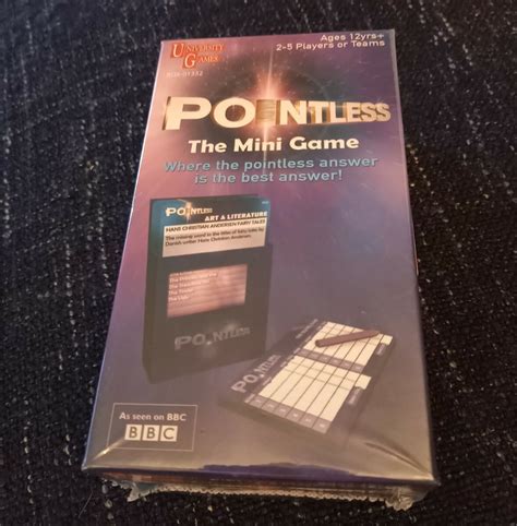 Buy Pointless Mini Card Game, Family Board Travel Game, Sealed and ...