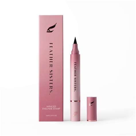 Winged Eyeliner Stamp - Feather Sisters