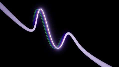 Download wallpaper 3840x2160 line, color, wave, wavy, glow, black hd ...