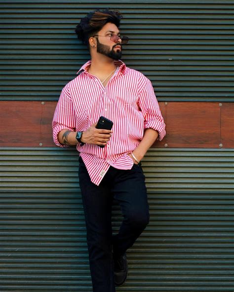 Classic Red n White Stripes | Luxury Shirts For Men | Casual Shirts For ...