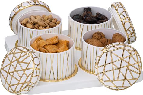 SELVEL Giving shape to life! Airtight Dry Fruit Container Tray Set with ...