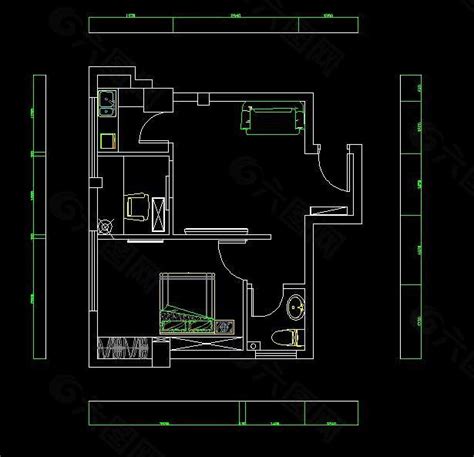 小区住宅经典套房平面设计图，户型图CAD建筑图纸下载 - 易图网