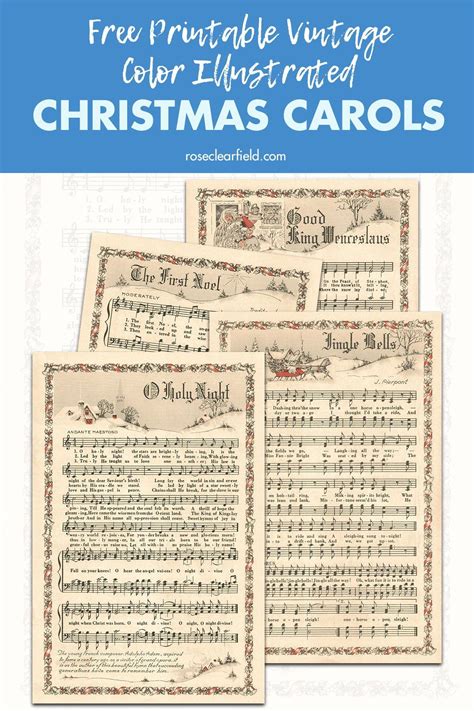 Free Printable Christmas Carols - Printable Calendars AT A GLANCE