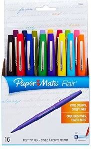 Paper Mate 70644 Point Guard Flair Porous Point Stick Pen, Assorted ...