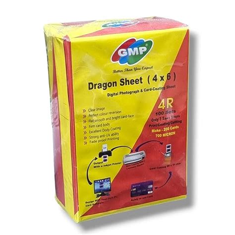 GMP ID CARD Sheets For I- Card/and Photo Inkjet 100 SET 4×6 : Amazon.in ...