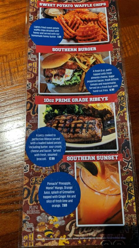 Menu at Kickback Jack's High Point pub & bar, High Point