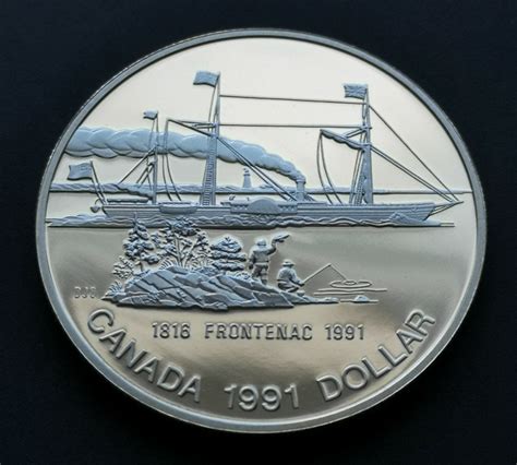 CANADA 1991 PROOF SILVER DOLLAR *** 1816 - 1991 FRONTENAC *** | eBay