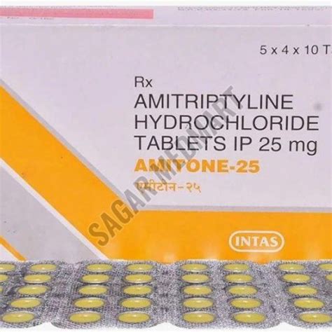 Amitone 25mg Amitriptyline Tablet Exporters and Suppliers from Mumbai