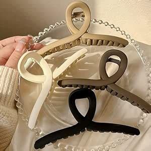 Large Matte Korean Style Hair Claw Clips, Aesthetic Butterfly Clutches ...