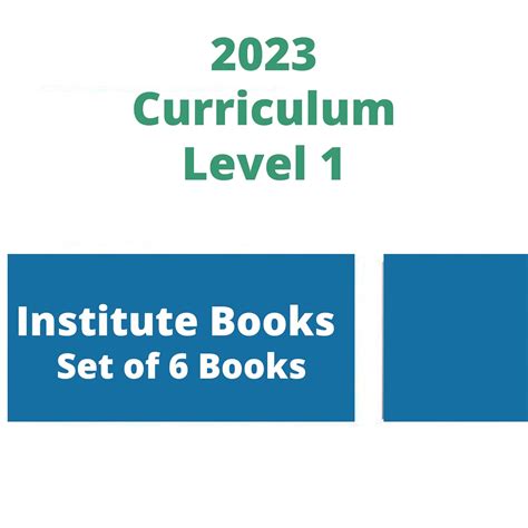 Buy 2023 Study Material Compatible for CFA Level 1 Curriculum Institute ...