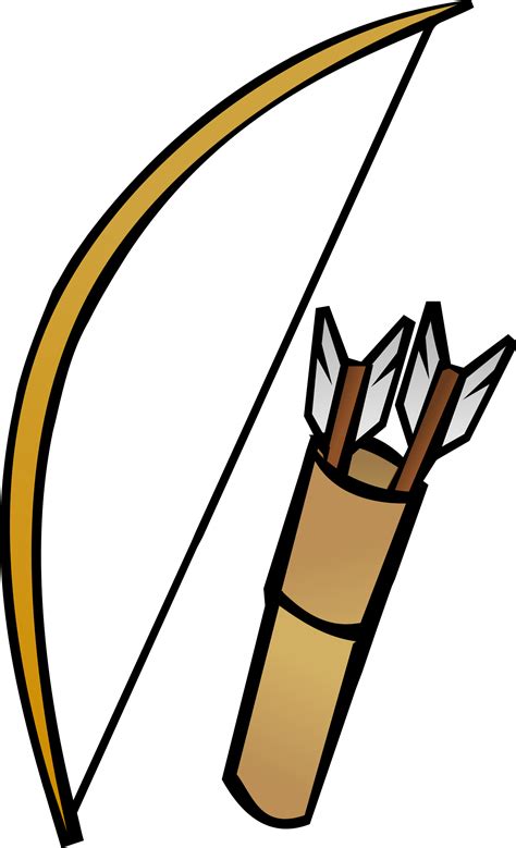 Clipart - Bow and quiver