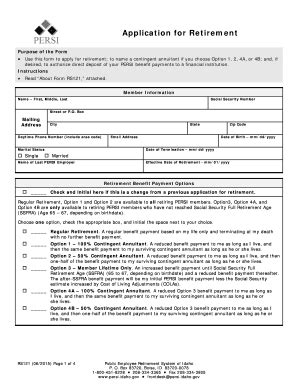Idaho Retirement Application Form RS121 - Blank Fillable Template ...