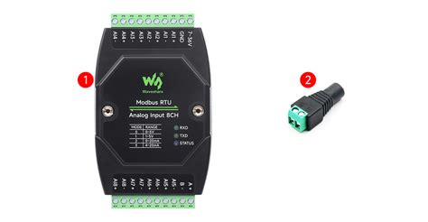 Industrial 8-Ch Analog Acquisition Module Modbus RTU 12-Bit High ...