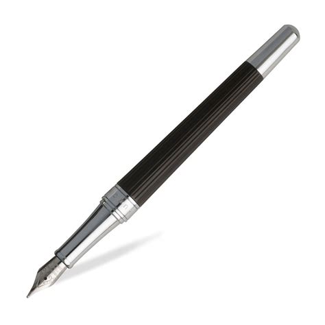 Hugo Boss Essential Fountain Pen, Black - Steel Nib – Makoba