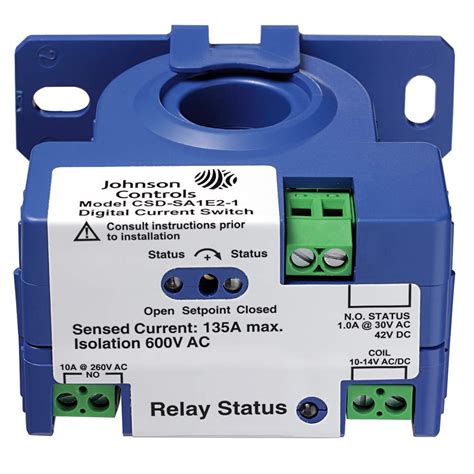 Johnson Controls CSD-SF0C0-1 Current Sensing Relay, 0.25A, Self Powered ...