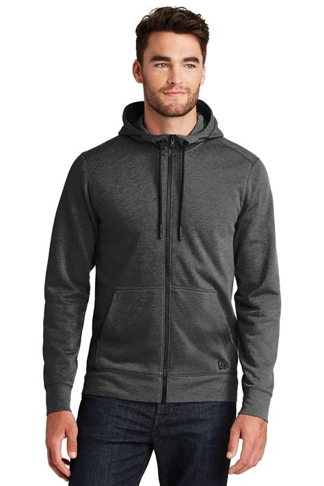 Embroider New Era NEA511 - Men's Tri-Blend Fleece Full Zip Hoodie $36. ...