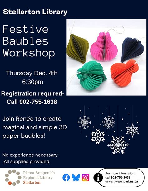 Festive Paper Baubles craft, with Renee (*registration required ...
