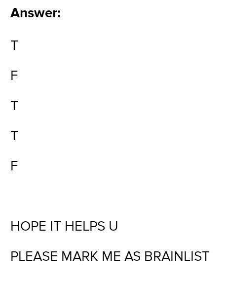 C. State True or False. 1. You can't apply and change the colour ...