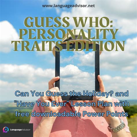 Guess Who: Personality Traits Edition - Language Advisor