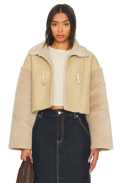 Bubish Mollie Faux Leather Jacket in Caramel | REVOLVE