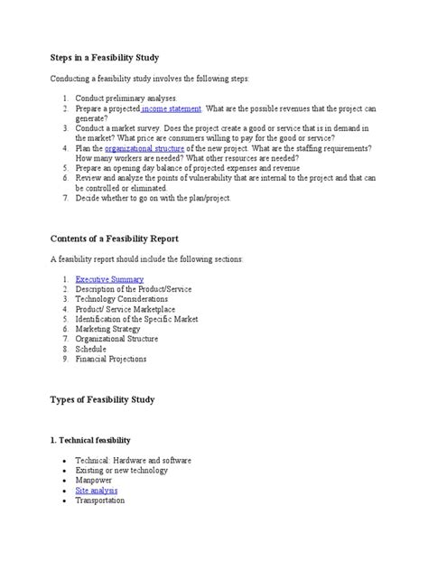 Image result for Feasibility Study Steps