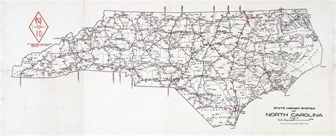 Large detailed old highways system map of North Carolina state – 1922 ...