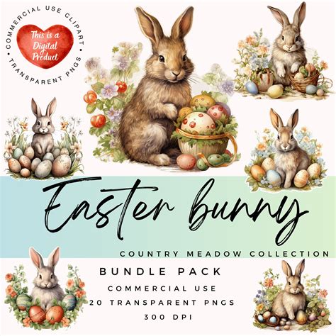 Easter Bunny Clipart Clip Art Commercial Use Transparent Pngs Bunny