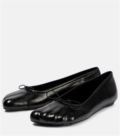 Balenciaga - Anatomic leather ballet flats Balenciaga