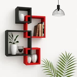 AMAZE SHOPPEE Wooden Wall Mounted Wall Shelf | Rack | for Living Room ...